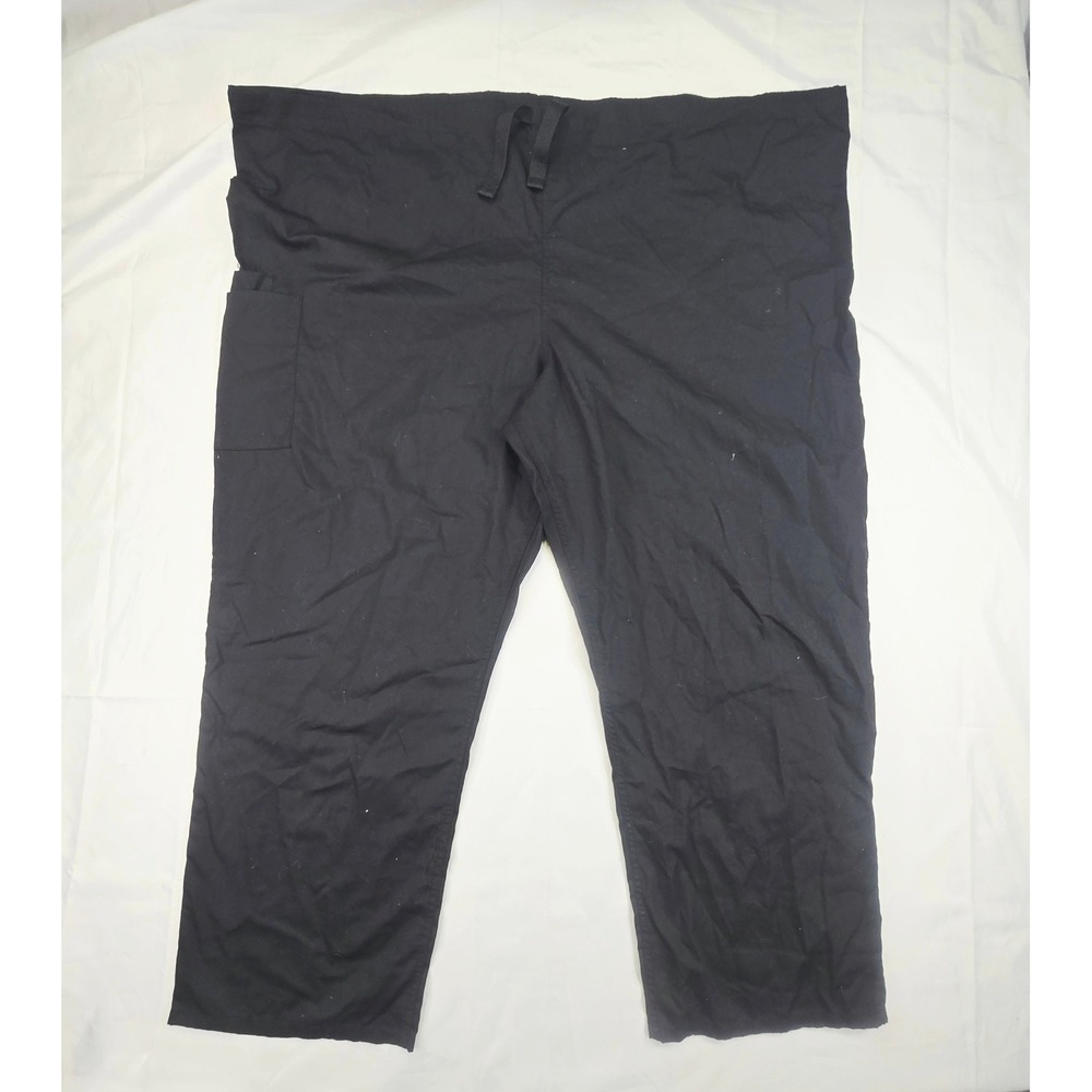 Cherokee Unisex 4100 Scrub Pants 4XL Black Drawstring Cargo Workwear